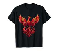 Fuego Phoenix Pájaro Mítico Rejuvenecimiento Phoenix Rising Camiseta