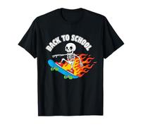 Fuego Skater Skater de Regreso a la Escuela Camiseta