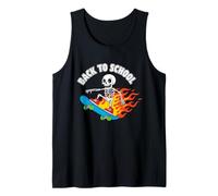 Fuego Skater Skater de Regreso a la Escuela Camiseta sin Mangas