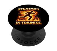 Fuego Stuntman En Acción Entrenamiento Futuro Flame Intérprete PopSockets PopGrip Adhesivo