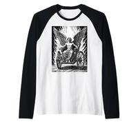 Fuego y caída El Ascenso de Belial Camiseta Manga Raglan