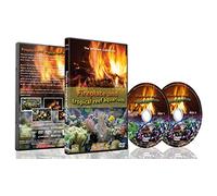 Fuego y pescado - 2 DVD Conjunto - Chimenea y Acuario de arrecife tropical 2016 con sonidos de tanques de peces o música