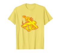 Fuego Yunque Y Martillo Llamas Fragua Forja Herrero Camiseta, Hombre, Limón, XL