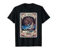 Fuegos Artificiales de Cartas del Tarot Chill The Fourth out Patriot Camiseta