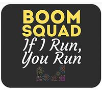 Fuegos Artificiales del 4 De Julio De Funny Boom Squad If I Run You Run Mouse Pad Lavable Mousepad Antideslizante Alfombrilla De Ratón para Pc Ordenador Hogar 25X30Cm