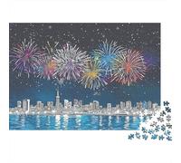 Fuegoworks, Colorido Rompecabezas para Adultos |Blooming in The Cielo| De Diversión Familiar 1000pcs (75x50cm)