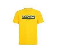 Fuel For Fans Ayrton Senna Fanwear - Camiseta para hombre con logotipo - Azul marino/verde/amarillo (amarillo, S), Azul marino, amarillo, Small