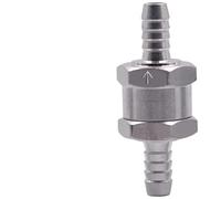 Fuel Non Return Check Valve 6/8/10/12mm Aluminium Alloy Petrol Diesel Water Fuel Line One Way for Peugeot Renault(10MM)