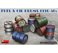 Fuel & Oil Drums 1930-50s Diorama Accesorio 1 :3 5 Plástico Modelo Kit Miniart