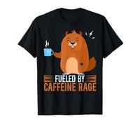 Fueled by Caffeine and Rage - Capybara Espresso Humor Camiseta