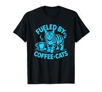 Fueled by Cats and Coffee Camiseta