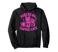 Fueled by Cats and Coffee Sudadera con Capucha