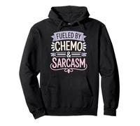 Fueled by Chemo and Sarcasm Oncología Sarcástico Sudadera con Capucha