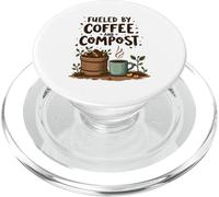Fueled by Coffee and Compost Gardening Humor PopSockets PopGrip para MagSafe