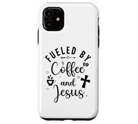 Fueled by Coffee and Jesus Mama Runs on Coffee and Jesus Mom Carcasa para iPhone 11