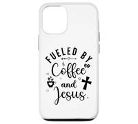 Fueled by Coffee and Jesus Mama Runs on Coffee and Jesus Mom Carcasa para iPhone 12/12 Pro