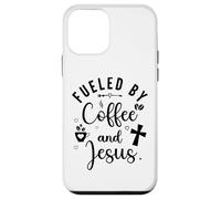 Fueled by Coffee and Jesus Mama Runs on Coffee and Jesus Mom Carcasa para iPhone 12 Mini