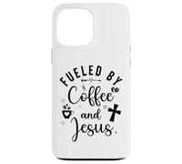 Fueled by Coffee and Jesus Mama Runs on Coffee and Jesus Mom Carcasa para iPhone 13 Pro MAX