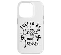 Fueled by Coffee and Jesus Mama Runs on Coffee and Jesus Mom Carcasa para iPhone 14 Pro