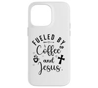 Fueled by Coffee and Jesus Mama Runs on Coffee and Jesus Mom Carcasa para iPhone 14 Pro MAX