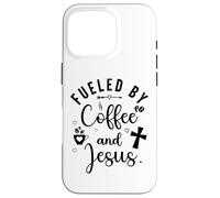 Fueled by Coffee and Jesus Mama Runs on Coffee and Jesus Mom Carcasa para iPhone 16 Pro