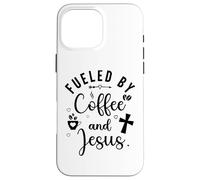 Fueled by Coffee and Jesus Mama Runs on Coffee and Jesus Mom Carcasa para iPhone 16 Pro MAX