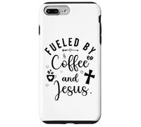 Fueled by Coffee and Jesus Mama Runs on Coffee and Jesus Mom Carcasa para iPhone 7 Plus/8 Plus
