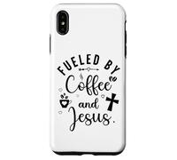 Fueled by Coffee and Jesus Mama Runs on Coffee and Jesus Mom Carcasa para iPhone XS MAX