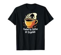 Fueled By Coffee & Cryptids Bigfoot Design Camiseta