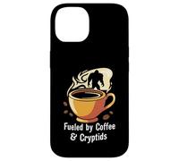 Fueled By Coffee & Cryptids Bigfoot Design Carcasa para iPhone 14