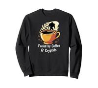 Fueled By Coffee & Cryptids Bigfoot Design Sudadera