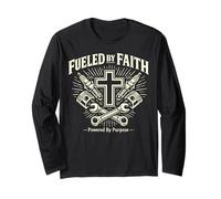 Fueled by Faith mecánico Cristiano Cruz Taller Manga Larga