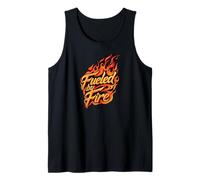 Fueled by Fire Design Intense Passion Flames Camiseta sin Mangas