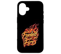 Fueled by Fire Design Intense Passion Flames Carcasa para iPhone 16
