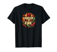Fueled by Fire Hot Chili Pepper Spicy Food Lover Camiseta