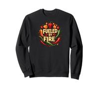 Fueled by Fire Hot Chili Pepper Spicy Food Lover Sudadera