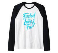 Fueled by Love and Fur Camiseta Manga Raglan