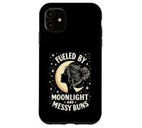 Fueled by Moonlight and Messy Buns Aesthetic Carcasa para iPhone 11
