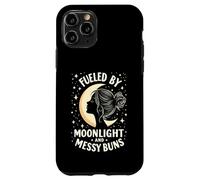 Fueled by Moonlight and Messy Buns Aesthetic Carcasa para iPhone 11 Pro