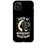 Fueled by Moonlight and Messy Buns Aesthetic Carcasa para iPhone 11 Pro Max