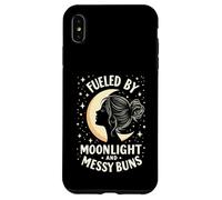 Fueled by Moonlight and Messy Buns Aesthetic Carcasa para iPhone XS Max