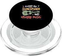 Fueled by Sunshine and Ukelele Music Funny Uke Músicos PopSockets PopGrip para MagSafe