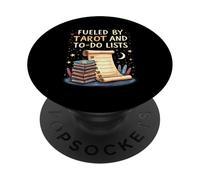 Fueled by Tarot and To-Do Lists Witchy Planner PopSockets PopGrip Adhesivo