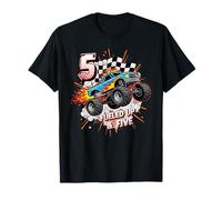 Fueled Up & Five - Edad 5 Monster Truck Cumpleaños Camiseta