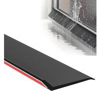 FUELIX Barrera Antilluvia para Ventanas Placa Antifiltración De Agua para Balcones Barra De Goma Autoadhesiva Impermeable Vierteaguas Puerta Exterior Burlete Deflector De Lluvia 4.5cm,2m(6.6ft)