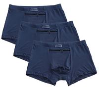 FUELIX Calzoncillos Boxer para Hombre Ropa Interior Básica para Hombre 3Packs Bragas De Viaje Secreto Oculto Cremallera Bolsillo Transpirable Antirrobo A Prueba De Carteristas F,3XL