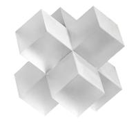 FUELIX Decoración De Hogar Creativa Televisor Biblioteca De Gabinete Cristal Geométrico Square Modelo Sitio Decoración Suave Estatua De Cubo Mágico Estatua De Cubo De Cristal A,120 * 120cm