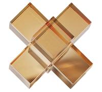 FUELIX Decoración De Hogar Creativa Televisor Biblioteca De Gabinete Cristal Geométrico Square Modelo Sitio Decoración Suave Estatua De Cubo Mágico Estatua De Cubo De Cristal B,90 * 90cm