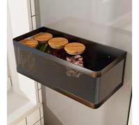 FUELIX Estantes Magnéticos para Lavadora, Cesta De Almacenamiento Magnética para Refrigerador, Estantes De Especias Magnéticas para Refrigeradores, Organizador Sin Taladrar A,13 * 35cm