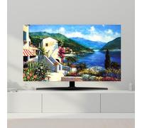 FUELIX Funda Protectora Elástica For Pantalla De TV Tejido Poliéster Elástico, Cubierta Antipolvo para Televisor, Suaves,Protector De Pantalla LED/LCD Lavable para Interiores C,58-60in